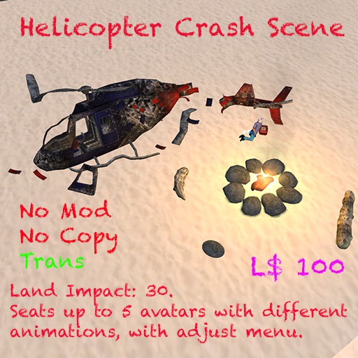 Helicopter Crash Scene