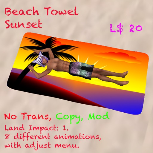 Beach Towel Sunset C
