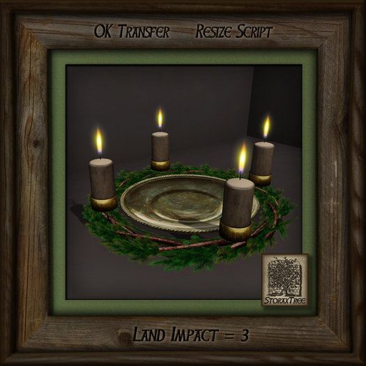 Pine Wreath Candle Bc