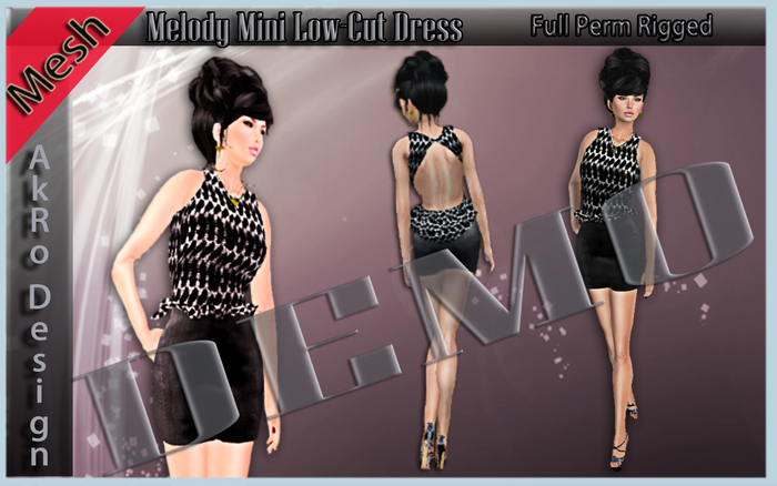DEMO_Melody Mini Low-Cut Dress_AMD