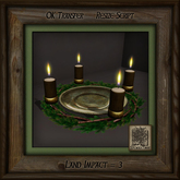 Pine Wreath Candle Ba