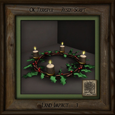 Holly Wreath Candles Bc