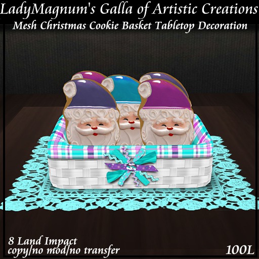 LadyM's Mesh Christmas Cookie Basket  No 3