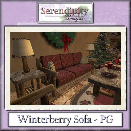 Serendipity Designs - Winterberry Sofa PG 