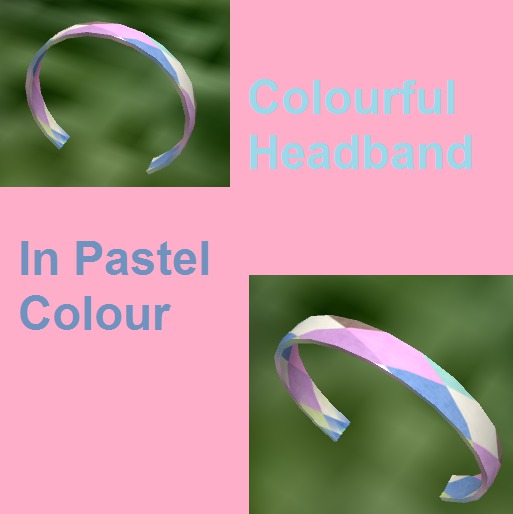Second Life Marketplace Headband in Pastel Colour