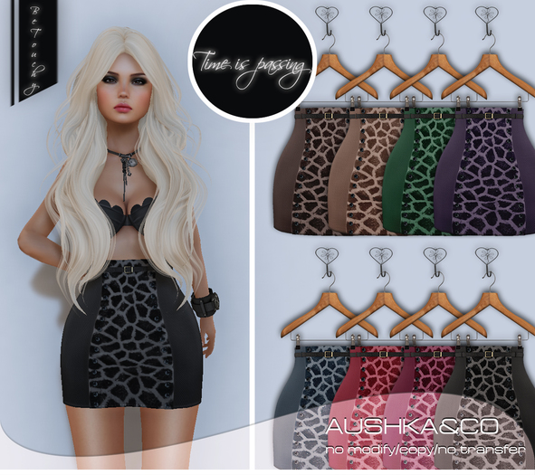 A&CO-Cara High Mini Skirt-Darks-All with HUD