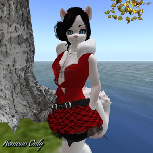 Sassy School Girl Dark Red Kemono ((BAGGED))