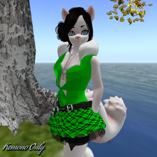 Sassy School Girl Green Kemono ((BAGGED))