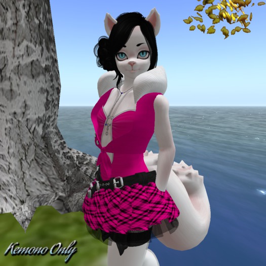 Sassy School Girl Hot Pink Kemono ((BAGGED))