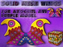 Alas Sólidas, modelo Purple, para el Alebrije Axochitl