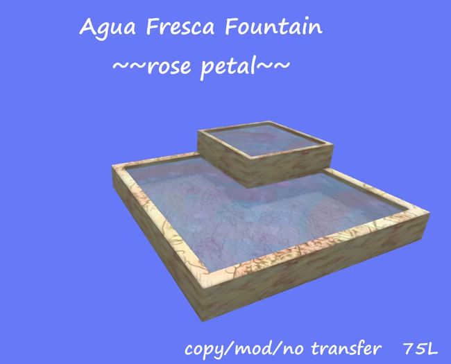 Agua Fresca Fountain -- Rose Petal