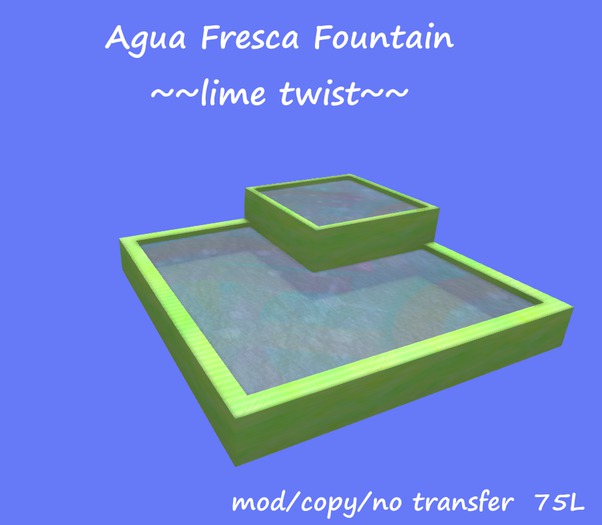 Agua Fresca Fountain -- Lime Twist