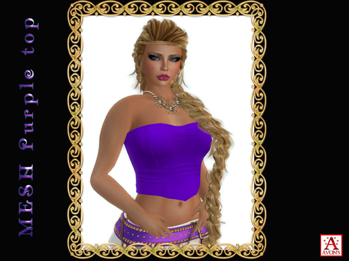 .:AVON'S:. Purple top - Mesh