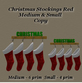 Christmas Stockings Red Med & Sm