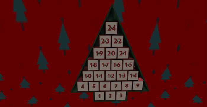 ADVENT CALANDAR CHRISTMAS MESH TREE