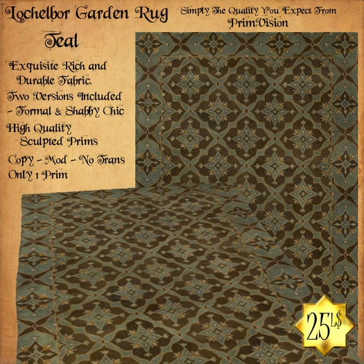 *PV* Lochelbor Garden Rug - Teal