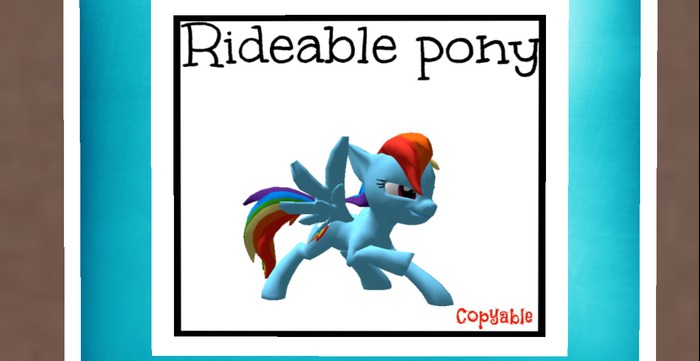 Rideable pony