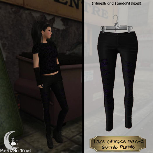 Greymoon_Lace Glimpse Pants_Gothic Purple