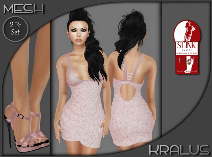 ::KRALUS:: Mesh : Kiki : Dusty Rose 