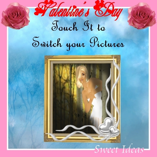 Sweet Ideas * Valentine Frame Gold /Silver - Square - Touch Me