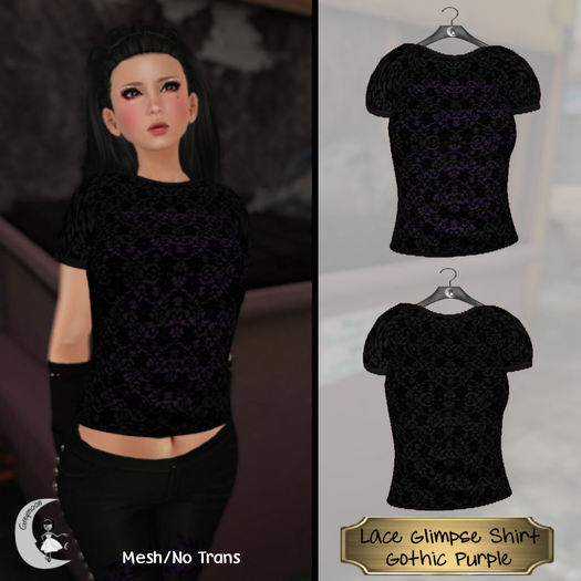 Greymoon_Lace Glimpse Shirt_Gothic Purple