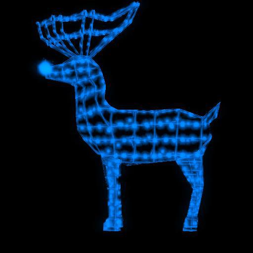 Sassys Blue Reindeer