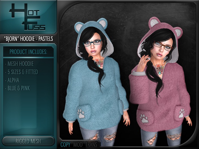 Hot Fuss "Bjorn" Hoodie Pastels