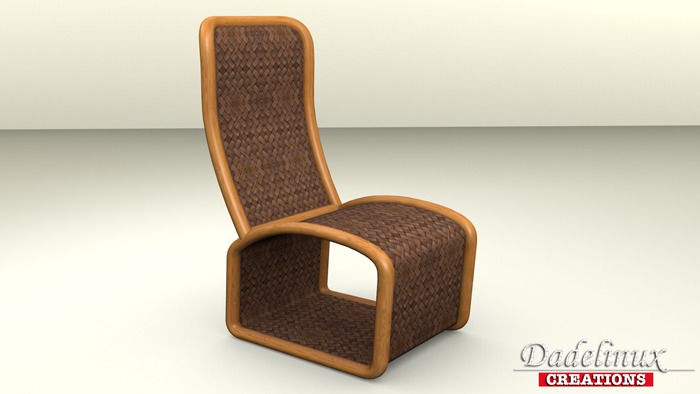 Vimini Brown Bamboo Chair