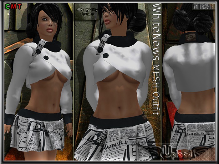 '\\Upload//' - WhiteNews MESH Outfit