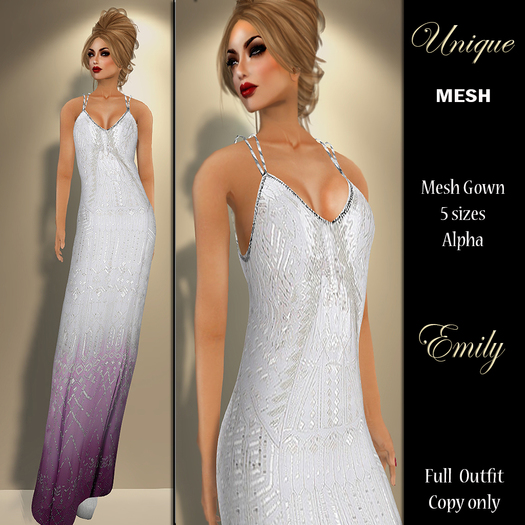 **SD** Emily Purple Gown BSM