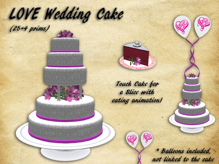 LOVE Wedding Cake (packed)