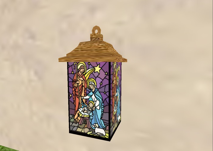 **Eagle's Decorations** Nativity Lantern