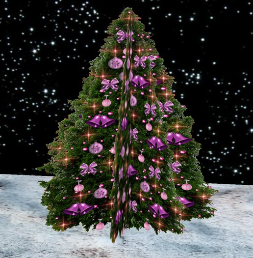 plants xmas tree purple dark