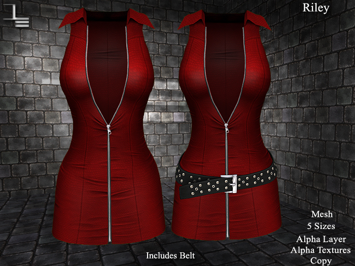 DE Designs - Riley - Red Leather