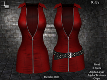 DE Designs - Riley - Red Leather