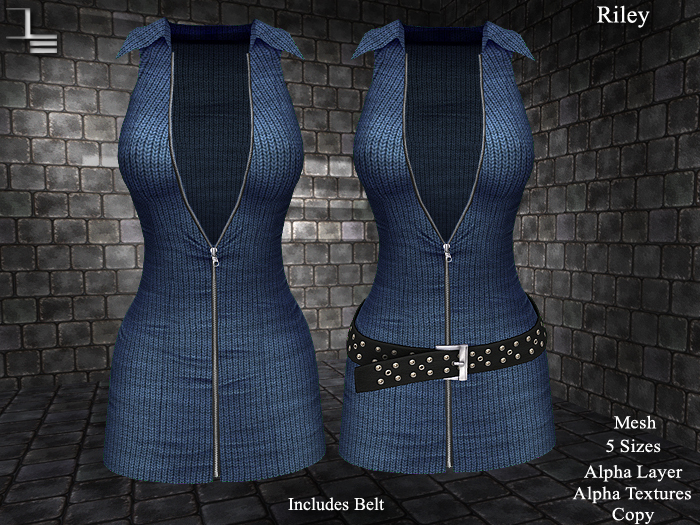 DE Designs - Riley - Blue Sweater