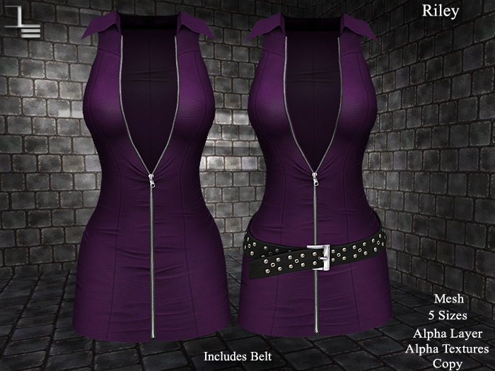 DE Designs - Riley - Purple Leather