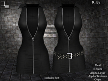 DE Designs - Riley - Black Leather