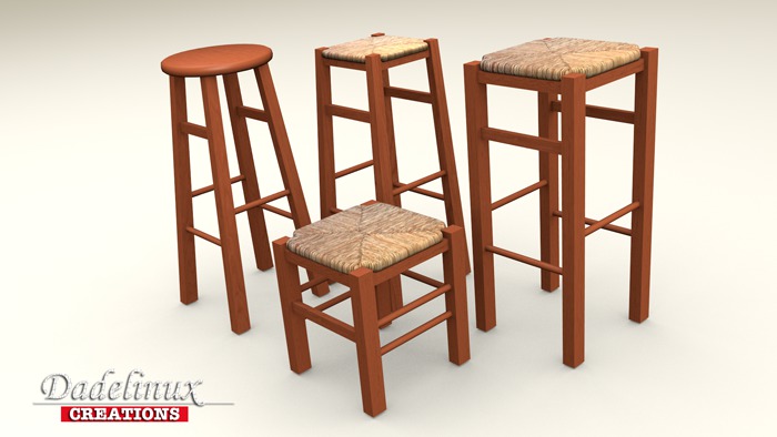 Wooden Stool Bundle