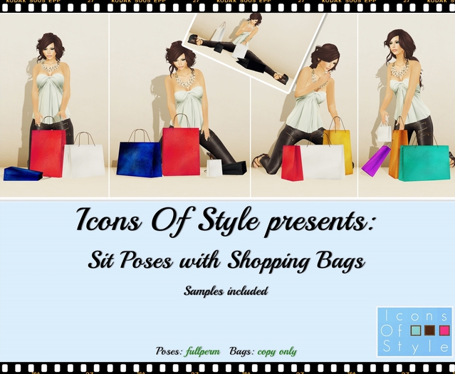 IOS Sit with Shopping Bags Pose Pack (fullpmerm)