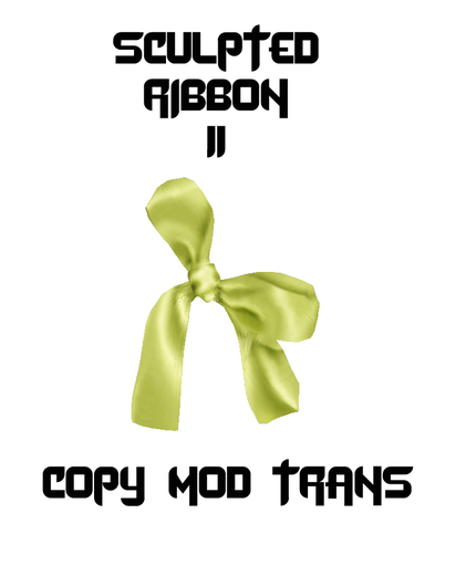 Sculpted Accessory Bow / Ribbon 5
