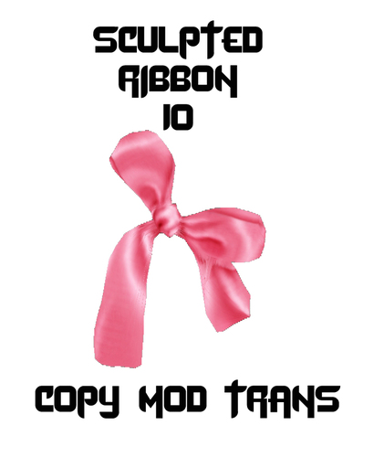 Sculpted Accessory Bow / Ribbon 10