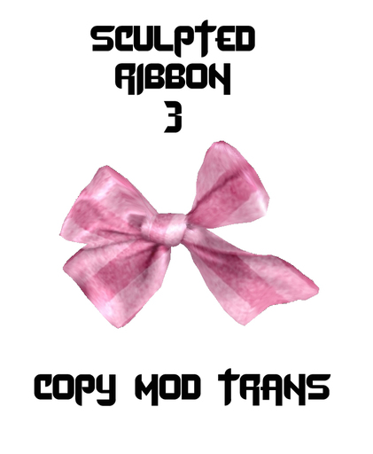 *SW* Sculpted Accessory Bow / Ribbon 03