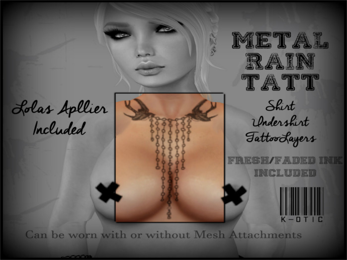 K-Otic Metal Rain Tattoo Boxed