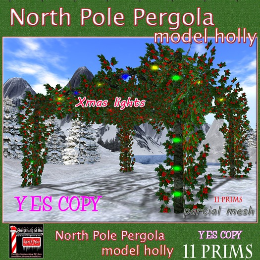 North Pole Pergola -model holly - box   