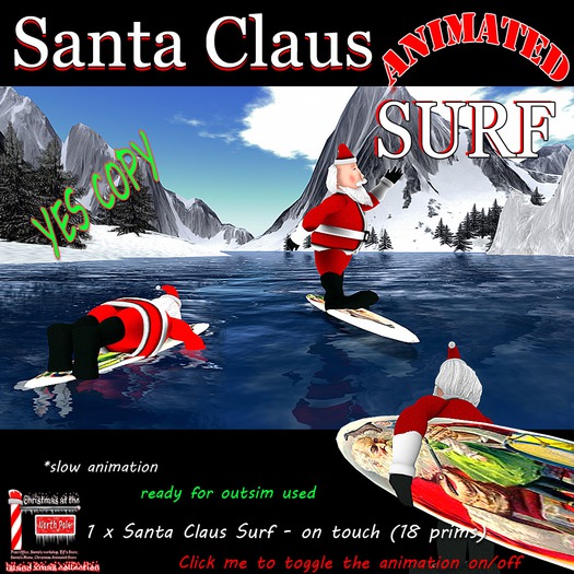 Santa Claus Surf - ANIMATED (box)
