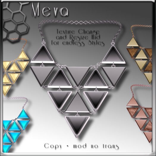 Meva Big Necklace Horn Box V3