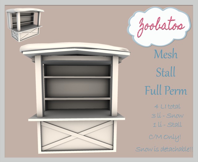 Zoobatos - Mesh Stall Builders Kit