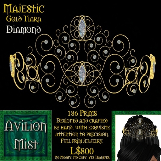 JJewelry - Crown / Tiara (Majestic Silver & Ruby) 