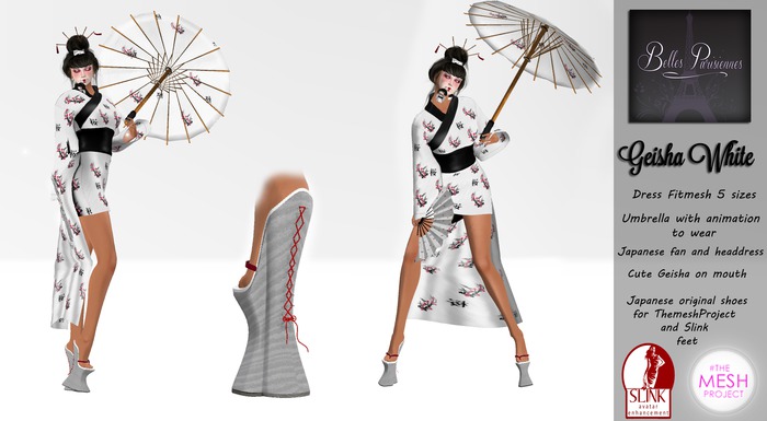 Belles Parisiennes ~ Geisha white ~ 